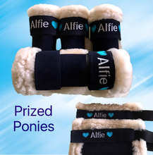 Set of 4 x suede & sheepskin boots